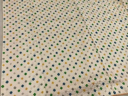 平和屋着物■上質な小紋　総絞り　正絹　逸品　BAAY0589mz