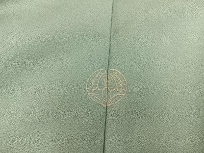 平和屋着物■訪問着　駒刺繍　エ霞菊花文　暈し染め　金彩　正絹　逸品　BAAY0597mz