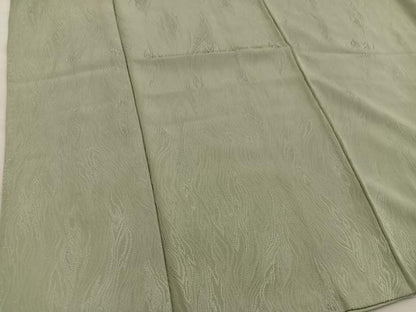 平和屋着物■上質な色無地　木目地紋　利休茶色　正絹　逸品　BAAY0601mz