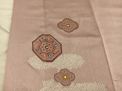 平和屋着物■訪問着　絞り　エ霞花文　金彩　三越扱い　正絹　逸品　BAAY0602mz