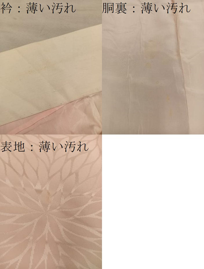 平和屋着物■振袖用長襦袢　無双仕立て　菊地紋　暈し染め　正絹　逸品　BAAY0604mz