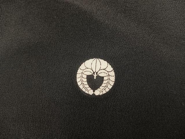 平和屋着物■豪華黒留袖　駒刺繍　鳳凰花文　金彩　正絹　逸品　BAAY0605mz