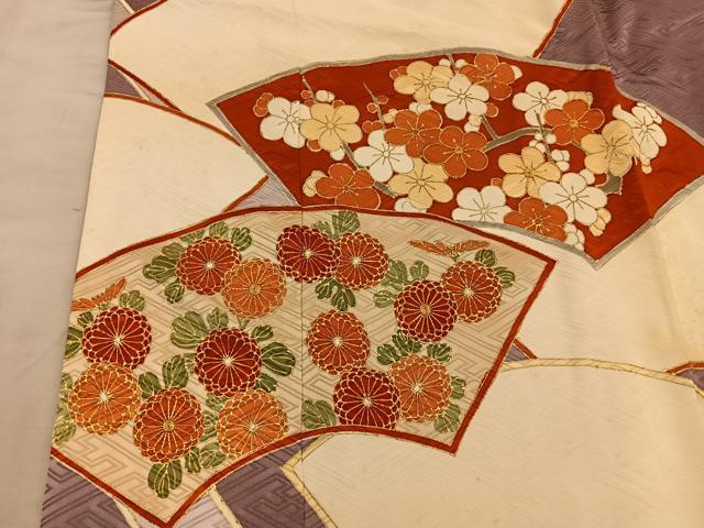 平和屋着物■豪華振袖　駒刺繍　地紙重ね菊花文　金彩　ますいわ屋扱い　正絹　逸品　BAAY0609mz