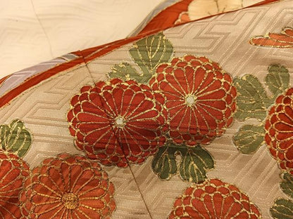 平和屋着物■豪華振袖　駒刺繍　地紙重ね菊花文　金彩　ますいわ屋扱い　正絹　逸品　BAAY0609mz