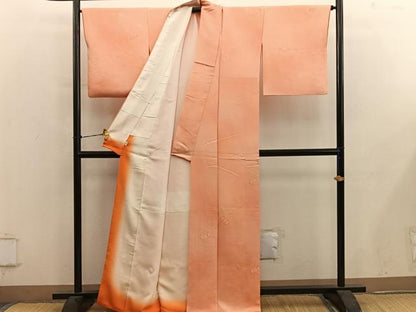 平和屋着物■上質な小紋　鼓地紋　暈し染め　やまと誂製　正絹　逸品　BAAY0610mz