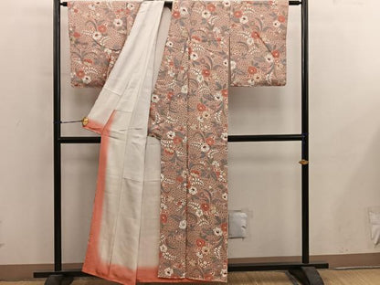 平和屋着物■上質な小紋　辻が花　正絹　逸品　BAAY0615mz