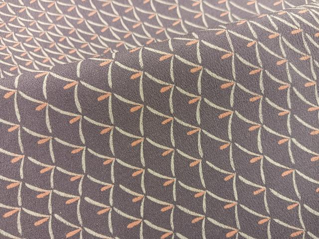 平和屋着物■上質な小紋　幾何学文様　正絹　逸品　BAAY0616mz
