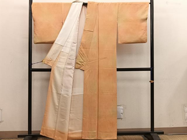 平和屋着物■上質な小紋　樹林地紋　暈し染め　正絹　逸品　BAAY0618mz
