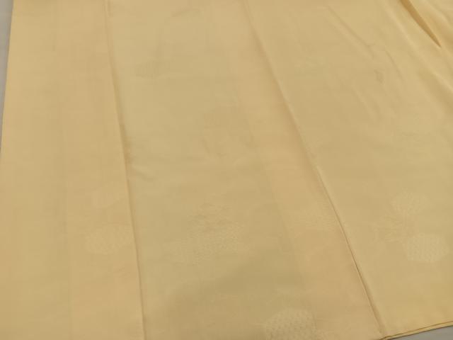 平和屋着物■上質な色無地　亀甲花地紋　玉蜀黍色　正絹　逸品　BAAY0620mz