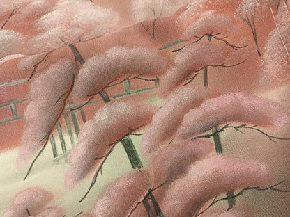 平和屋着物■豪華黒留袖　作家物　猟彩染　樹林文　暈し染め　仮絵羽　正絹　逸品　未使用　BAAY0628mz