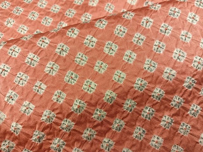 平和屋着物■上質な小紋　総絞り　正絹　逸品　未使用　BAAY0629mz