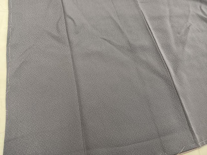平和屋着物■上質な色無地　石畳地紋　紫鼠色　正絹　逸品　未使用　BAAY0630mz