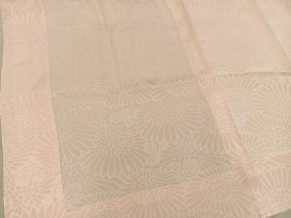 平和屋着物■長襦袢　単衣　菊地紋　ときがら茶色　正絹　逸品　BAAY0635mz