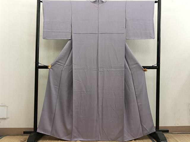 平和屋着物■上質な色無地　胡桃染色　正絹　逸品　BAAY0643mz