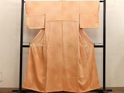 平和屋着物■色留訪問着　幾何学地紋　暈し染め　正絹　逸品　BAAY0644mz