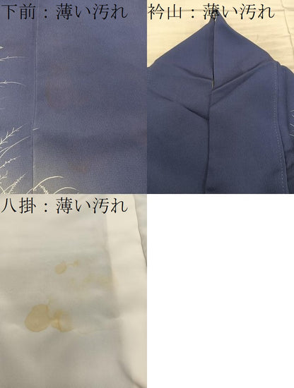平和屋着物■訪問着　作家物　風景花文　暈し染め　正絹　逸品　BAAY0661mz