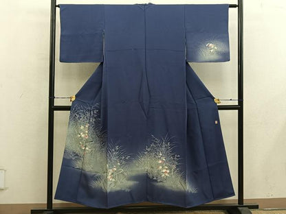 平和屋着物■訪問着　作家物　風景花文　暈し染め　正絹　逸品　BAAY0661mz