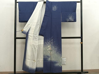 平和屋着物■訪問着　作家物　風景花文　暈し染め　正絹　逸品　BAAY0661mz