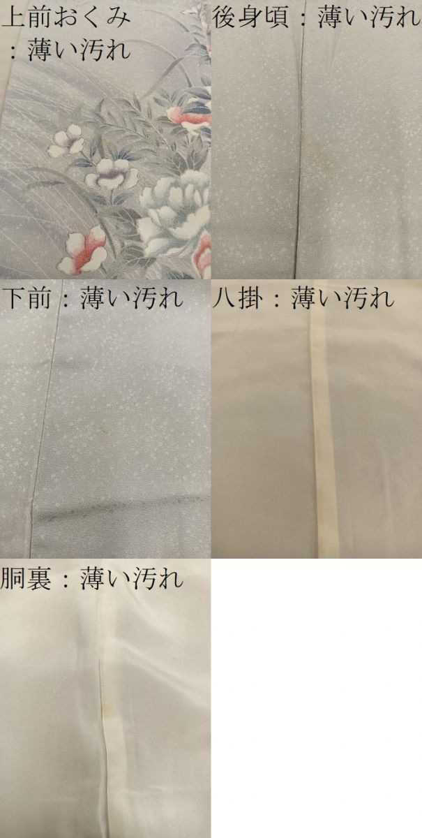 平和屋着物■訪問着　牡丹花文　正絹　逸品　BAAY0664mz