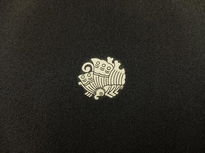 平和屋着物■豪華黒留袖　御所車花文　金彩　正絹　逸品　BAAY0669mz