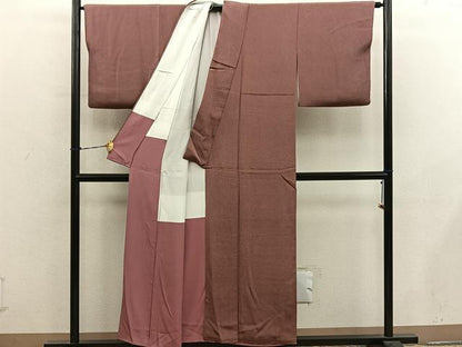平和屋着物■江戸小紋　作家物　草木染め　鮫小紋柄　正絹　逸品　BAAY0674mz