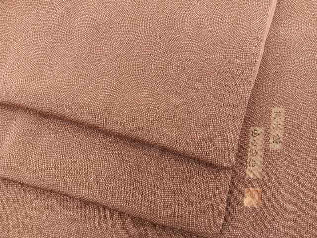 平和屋着物■江戸小紋　作家物　草木染め　鮫小紋柄　正絹　逸品　BAAY0674mz