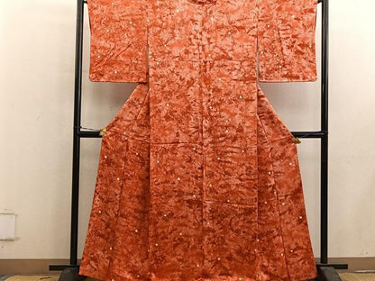 平和屋着物■上質な小紋　絞り　幾何学文様　正絹　逸品　BAAY0685mz