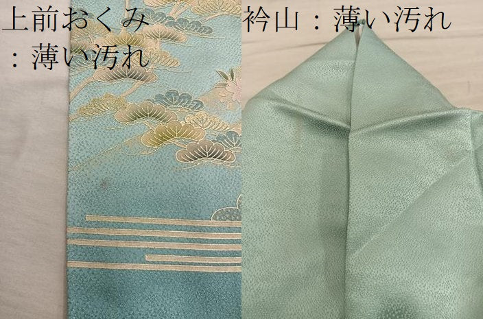 平和屋着物■訪問着　風景花文　金彩　正絹　逸品　BAAY0695mz