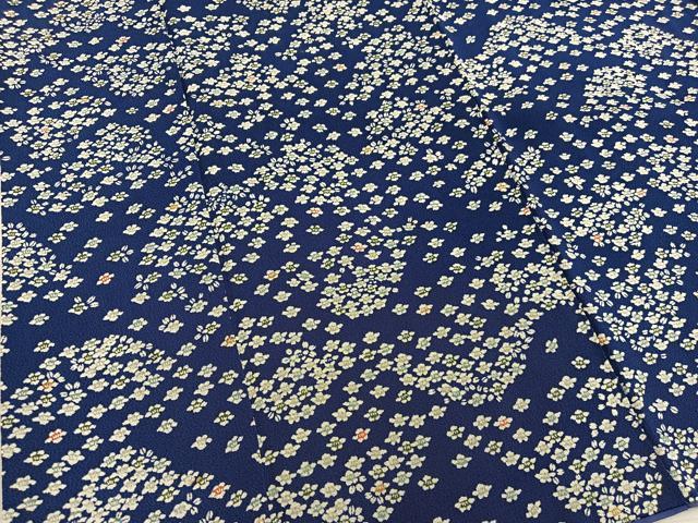 平和屋着物■上質な小紋　梅花文　鬼しぼ縮緬　正絹　逸品　BAAY0707mz