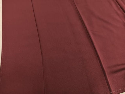 平和屋着物■上質な色無地　海老茶色　正絹　逸品　BAAY0710mz