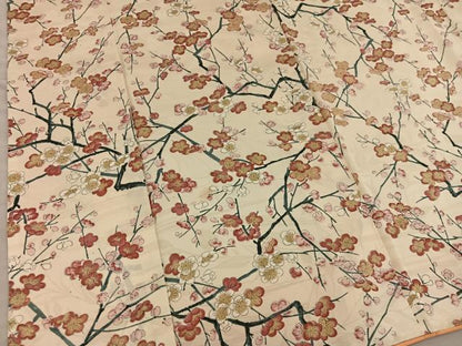 平和屋着物■上質な小紋　枝梅文　正絹　逸品　BAAY0716mz