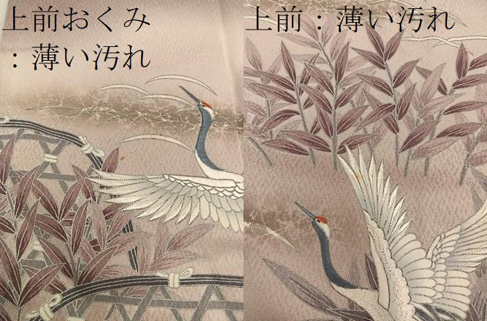 平和屋着物■豪華色留袖　刺繍　籬菊花文　暈し染め　正絹　逸品　BAAY0718mz