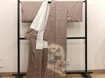 平和屋着物■豪華色留袖　刺繍　籬菊花文　暈し染め　正絹　逸品　BAAY0718mz
