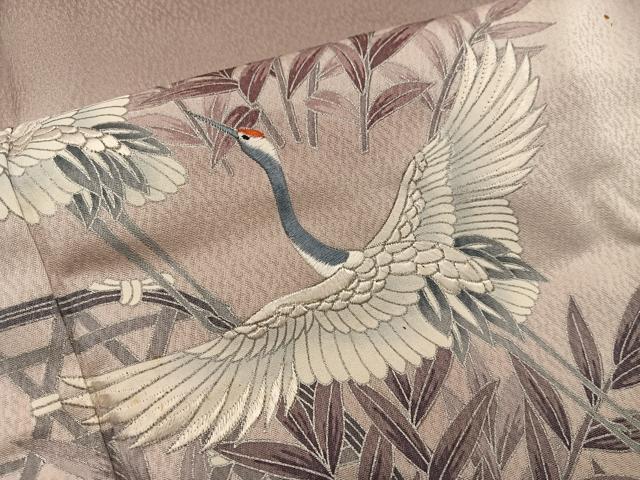 平和屋着物■豪華色留袖　刺繍　籬菊花文　暈し染め　正絹　逸品　BAAY0718mz