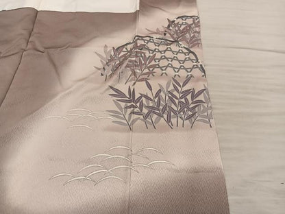 平和屋着物■豪華色留袖　刺繍　籬菊花文　暈し染め　正絹　逸品　BAAY0718mz