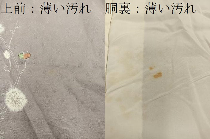 平和屋着物■上質な小紋　枝花文　正絹　逸品　BAAY0720mz