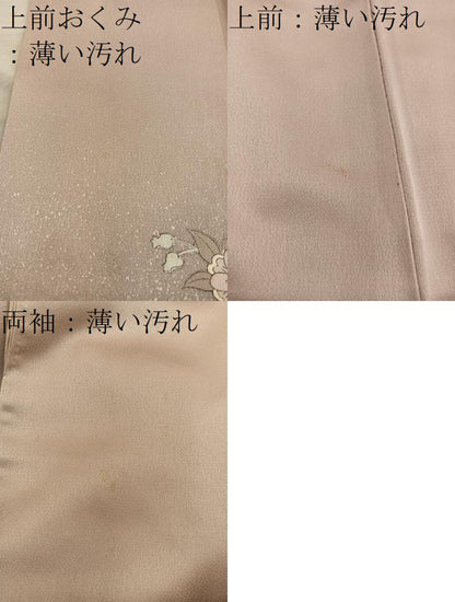 平和屋着物■訪問着　枝花文　正絹　逸品　BAAY0723mz