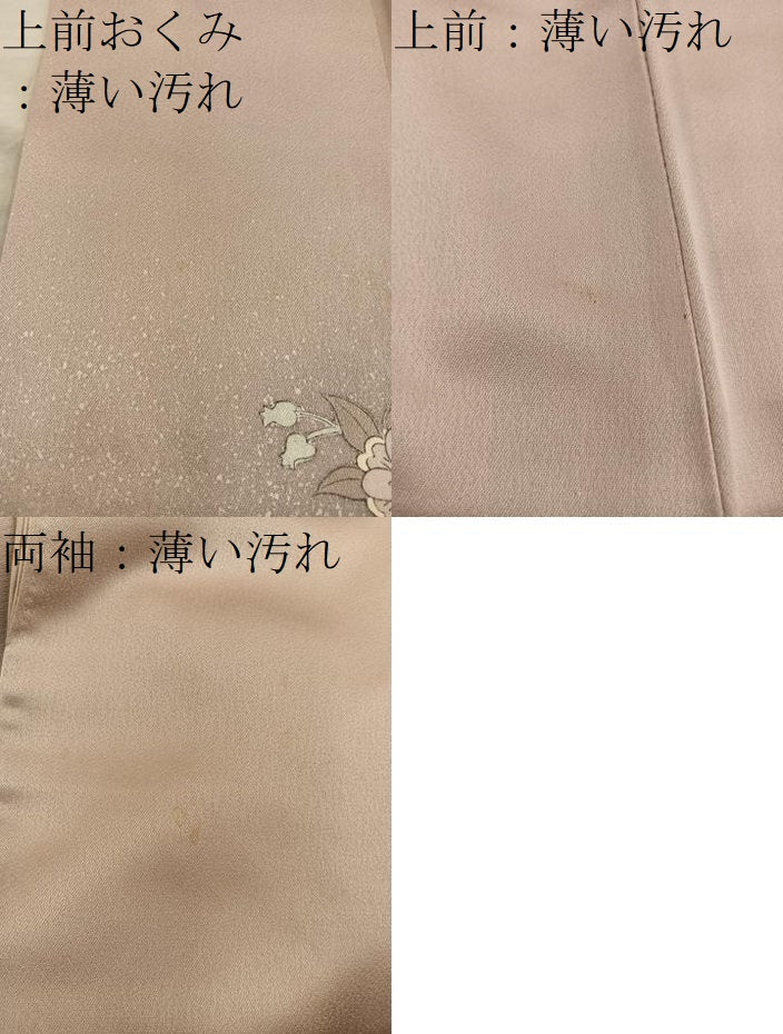 平和屋着物■訪問着　枝花文　正絹　逸品　BAAY0723mz