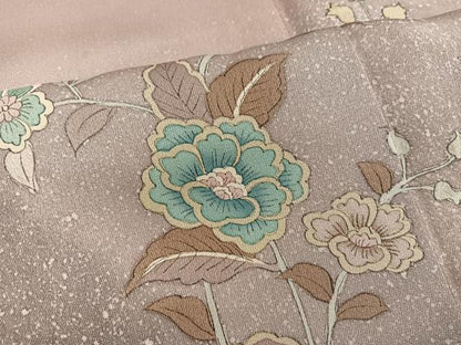 平和屋着物■訪問着　枝花文　正絹　逸品　BAAY0723mz