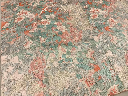 平和屋着物■豪華振袖　椿花文　暈し染め　金彩　正絹　逸品　BAAY0724mz