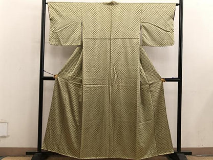 平和屋着物■上質な小紋　総絞り　正絹　逸品　BAAY0729mz