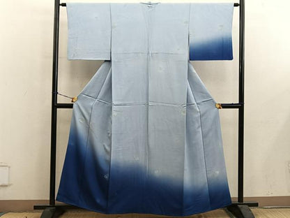平和屋着物■訪問着　草花文　暈し染め　正絹　逸品　BAAY0733mz