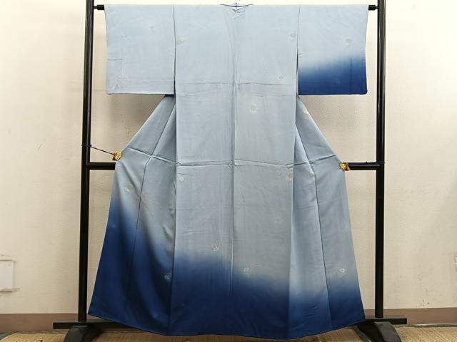 平和屋着物■訪問着　草花文　暈し染め　正絹　逸品　BAAY0733mz