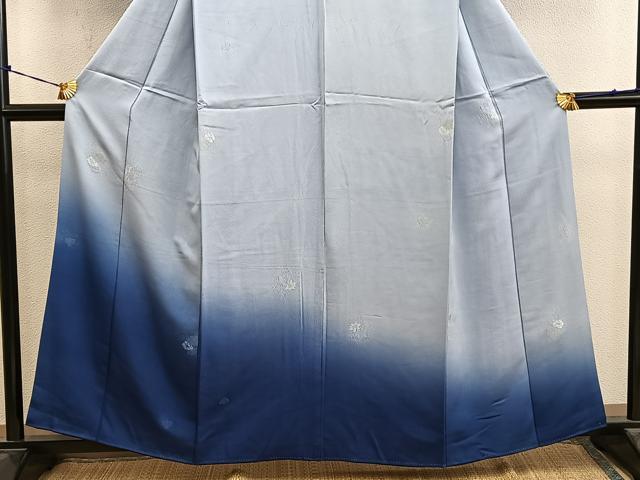 平和屋着物■訪問着　草花文　暈し染め　正絹　逸品　BAAY0733mz