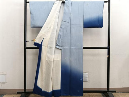平和屋着物■訪問着　草花文　暈し染め　正絹　逸品　BAAY0733mz