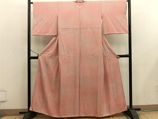 平和屋着物■上質な小紋　霞文　暈し染め　正絹　逸品　BAAY0736mz