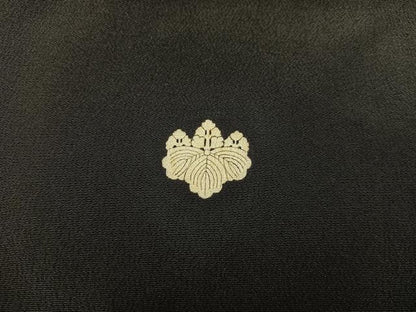 平和屋着物■豪華黒留袖　総刺繍　鳳凰　金糸　正絹　逸品　BAAY0737mz