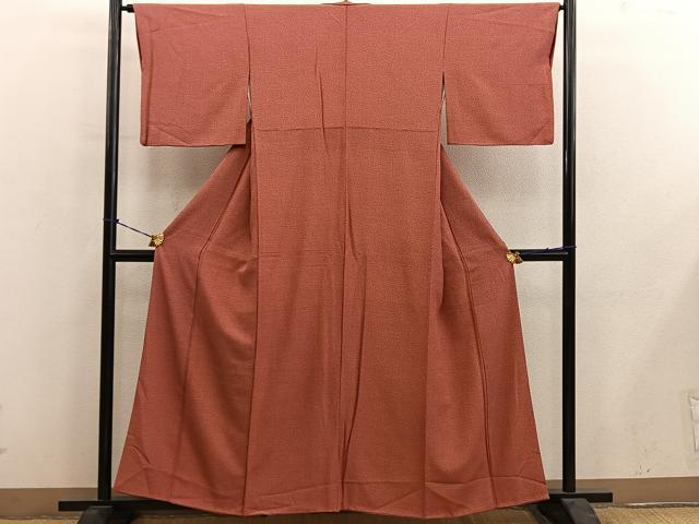 平和屋着物■江戸小紋　幾何学文様　正絹　逸品　BAAY0746mz