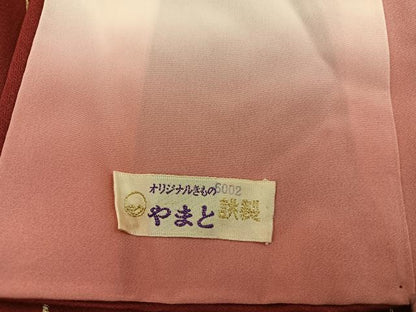 平和屋着物■上質な小紋　草花文　暈し染め　金彩　やまと誂製　正絹　逸品　未使用　BAAY0755mz