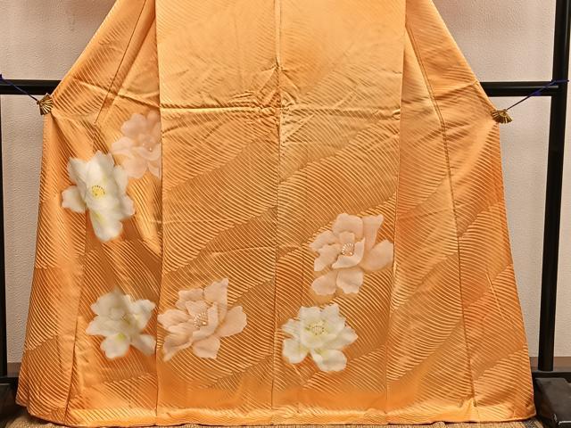 平和屋着物■訪問着　牡丹　正絹　逸品　BAAY0756mz